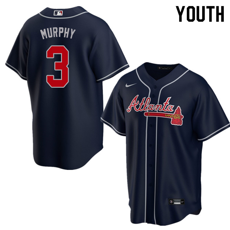 Nike Youth #3 Dale Murphy Atlanta Braves Baseball Jerseys Sale-Navy